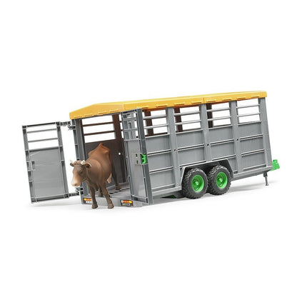 Livestock trailer with 1 cow Bruder Toys BRU02227