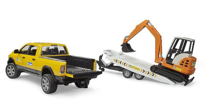 RAM Rental Service with Mini Excavator Bruder Toys BRU02546