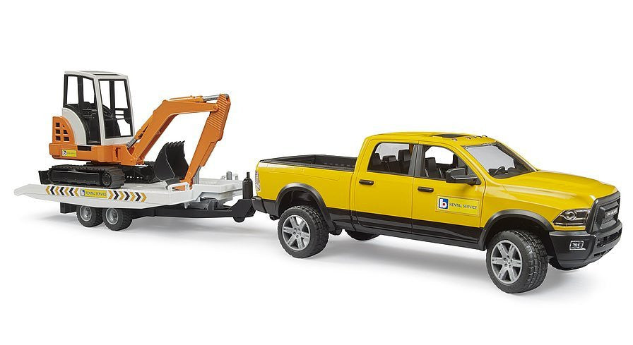 RAM Rental Service with Mini Excavator Bruder Toys BRU02546