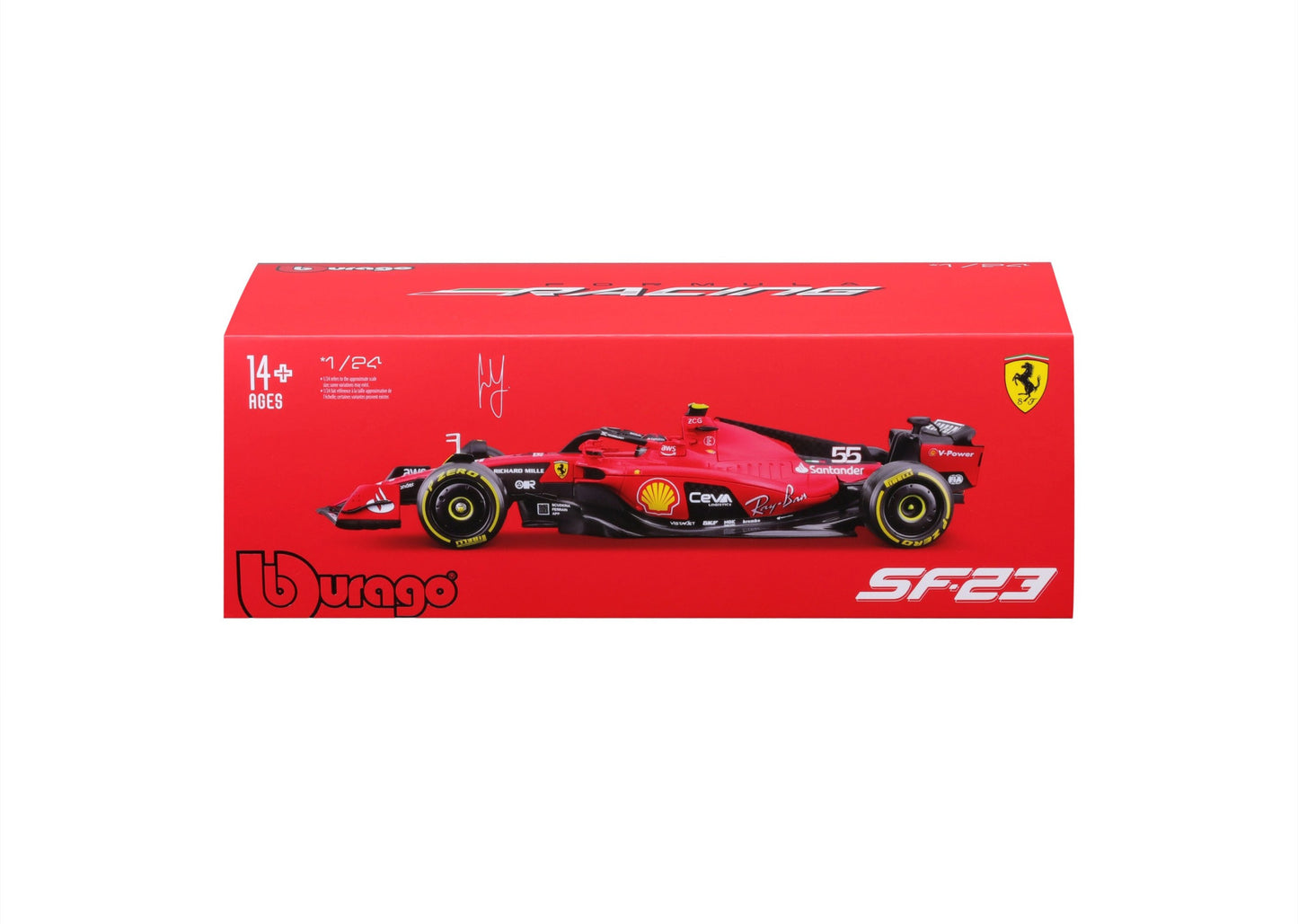 Ferrari F1 SF-23 2023 - #55 Carlos Sainz 1/24 Bburago Bur18-26808S