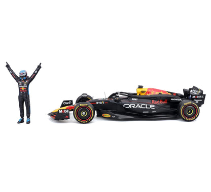 Red Bull F1  RB20 2024 w/Figure # 1 Verstappen - 1/24 Scale - Bburago - BUR18-28060