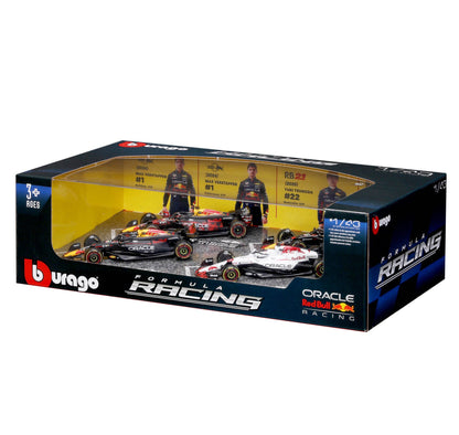 Red Bull F1 World Champion Set (4 Cars) - 1/43 Scale - Bburago - BUR18-38092-25