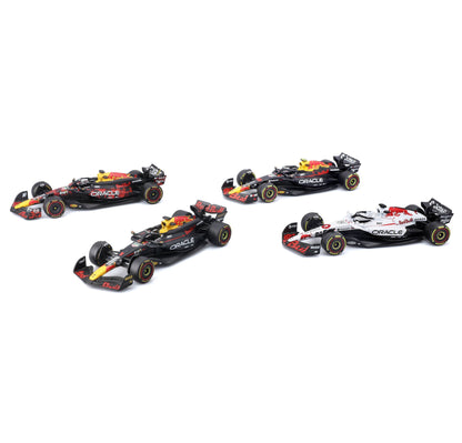 Red Bull F1 World Champion Set (4 Cars) - 1/43 Scale - Bburago - BUR18-38092-25