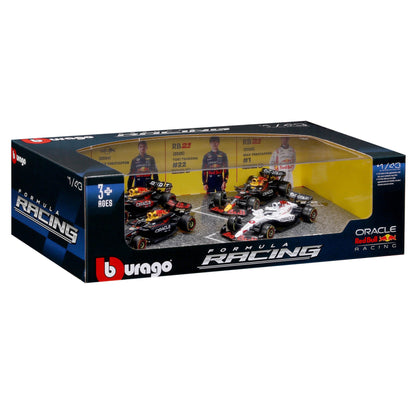 Red Bull F1 World Champion Set (4 Cars) - 1/43 Scale - Bburago - BUR18-38092-25