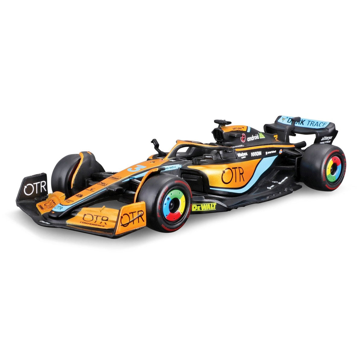 McLaren F1 Deluxe Gift Box (7 Cars+ Stand ) - 1/43 Scale - Bburago - BUR18-38169-25