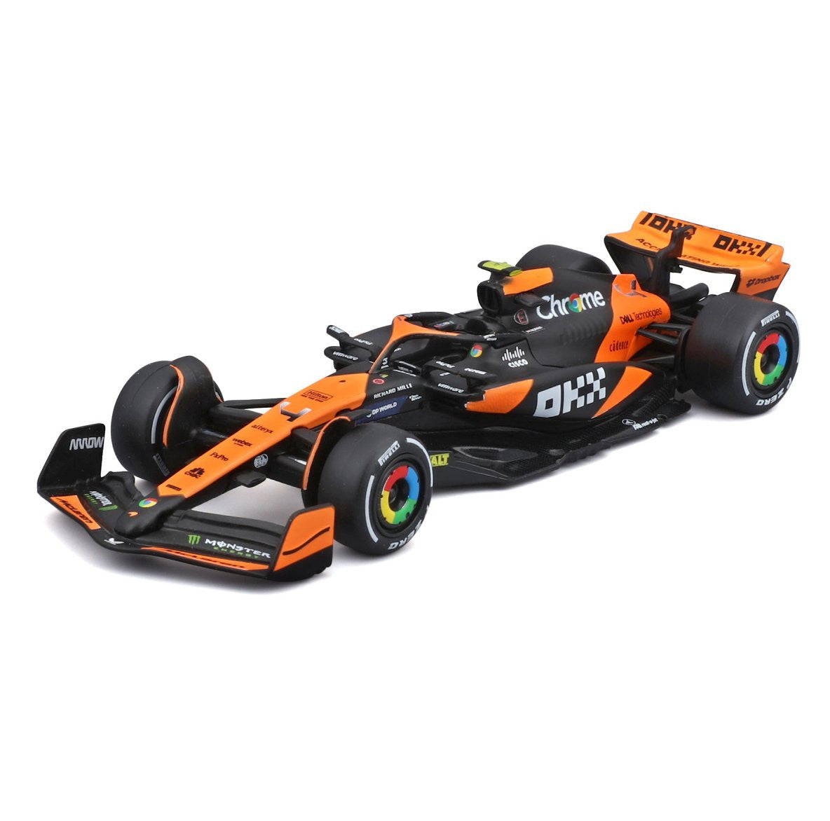 McLaren F1 Deluxe Gift Box (7 Cars+ Stand ) - 1/43 Scale - Bburago - BUR18-38169-25