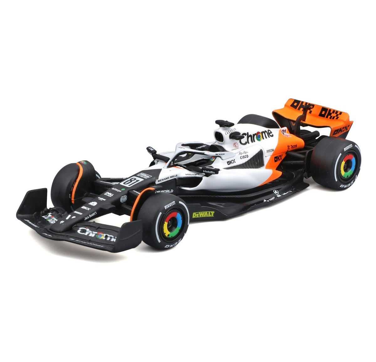 McLaren F1 Deluxe Gift Box (7 Cars+ Stand ) - 1/43 Scale - Bburago - BUR18-38169-25