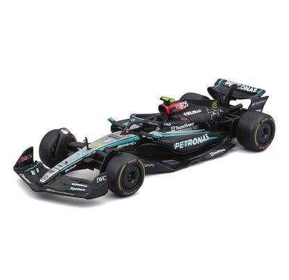 Mercedes F1 Deluxe Gift Box (7 Cars + Stand) 2026 - 1/43 Scale - Bburago - BUR18-38170-25