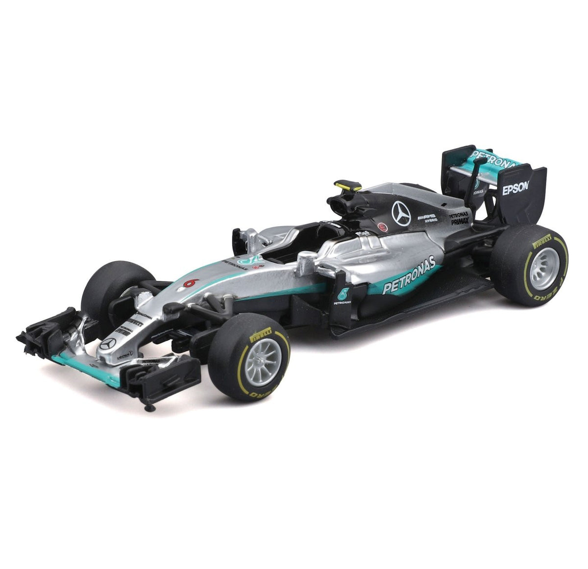 Mercedes F1 Deluxe Gift Box (7 Cars + Stand) 2026 - 1/43 Scale - Bburago - BUR18-38170-25