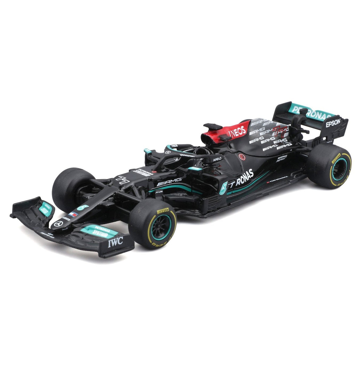 Mercedes F1 Deluxe Gift Box (7 Cars + Stand) 2026 - 1/43 Scale - Bburago - BUR18-38170-25