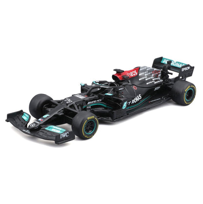 Mercedes F1 Deluxe Gift Box (7 Cars + Stand) 2026 - 1/43 Scale - Bburago - BUR18-38170-25