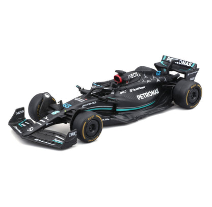 Mercedes F1 Deluxe Gift Box (7 Cars + Stand) 2026 - 1/43 Scale - Bburago - BUR18-38170-25