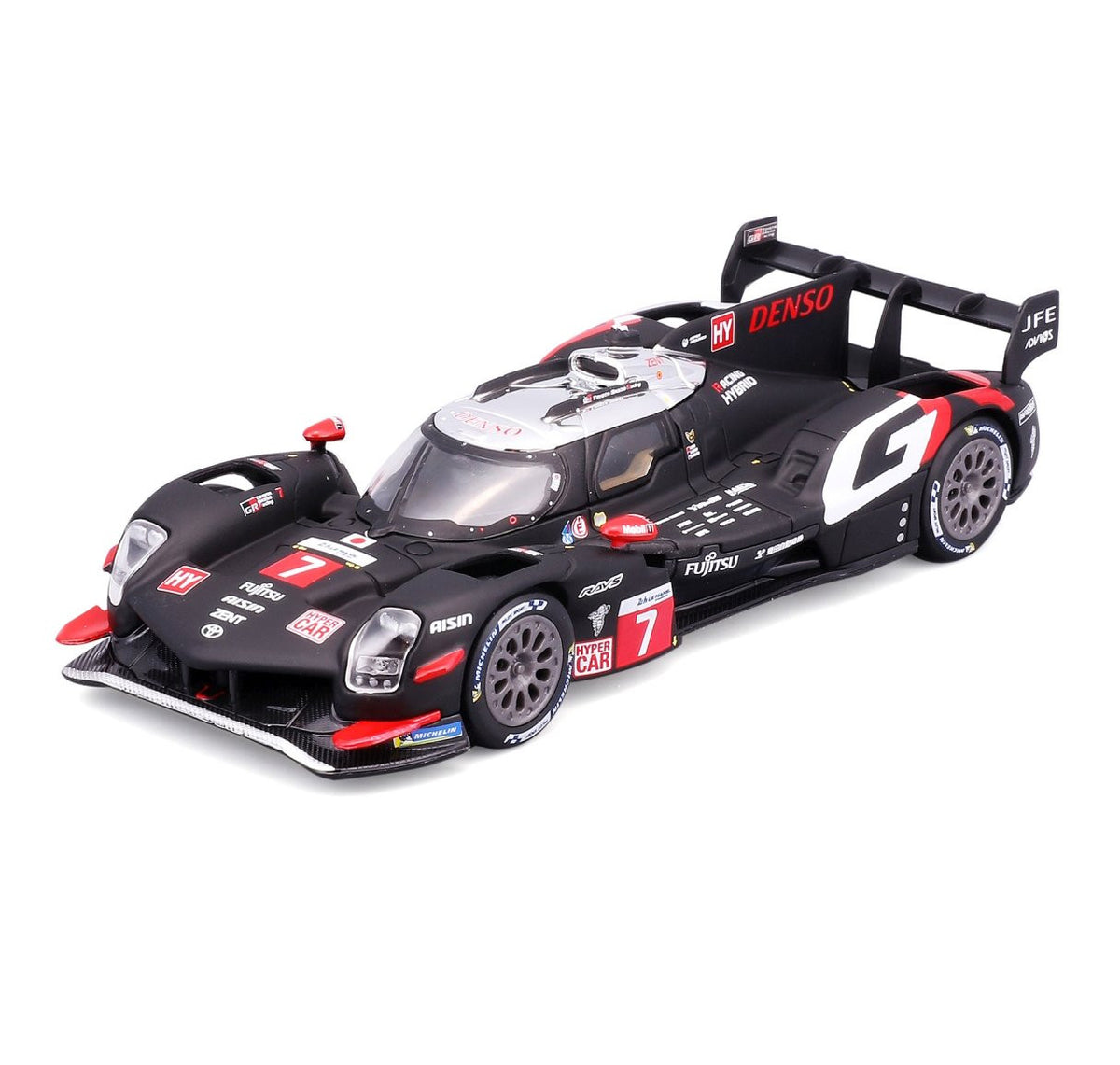 Toyota Gazoo Racing Toyota GR010Hybrid #7 - 1/43 Scale - Bburago - BUR18-38322