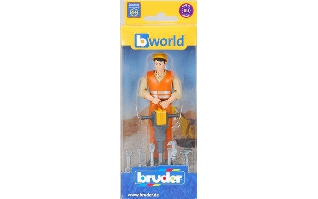 Construction worker with accessories Bruder Toys BRU60020