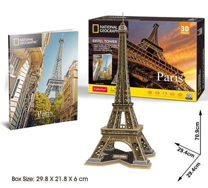 Nat Geo - Eiffel Tower 80pcs CubicFun CFDS0998H