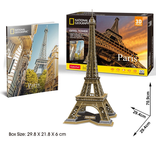 Nat Geo - Eiffel Tower 80pcs CubicFun CFDS0998H
