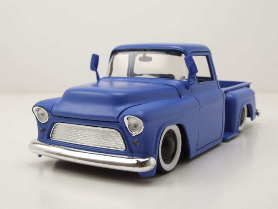 Chev Stepside Pickup Just Trucks Exclusive Blue 1955 - 1/24 Scale - Jada - JAD34295