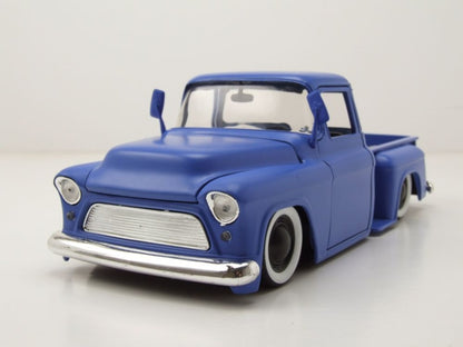 Chev Stepside Pickup Just Trucks Exclusive Blue 1955 - 1/24 Scale - Jada - JAD34295
