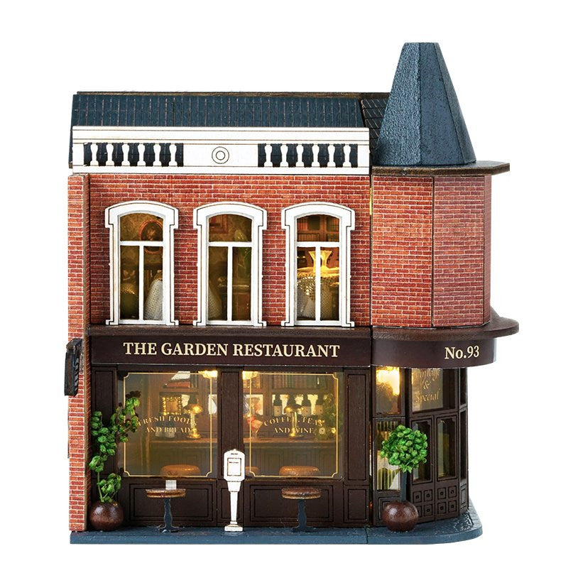 Corner Restaurant Cute Room Dollhouse CRD-016