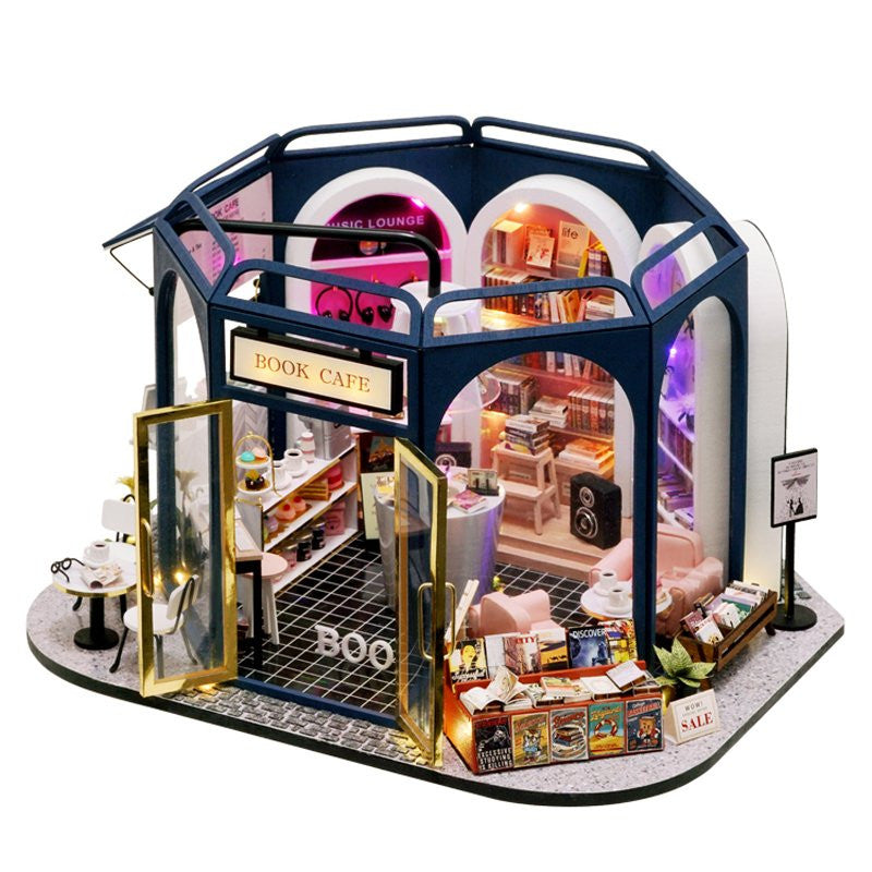 Book Cafe Cute Room Dollhouse CRGD-002