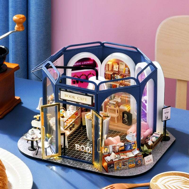 Book Cafe Cute Room Dollhouse CRGD-002
