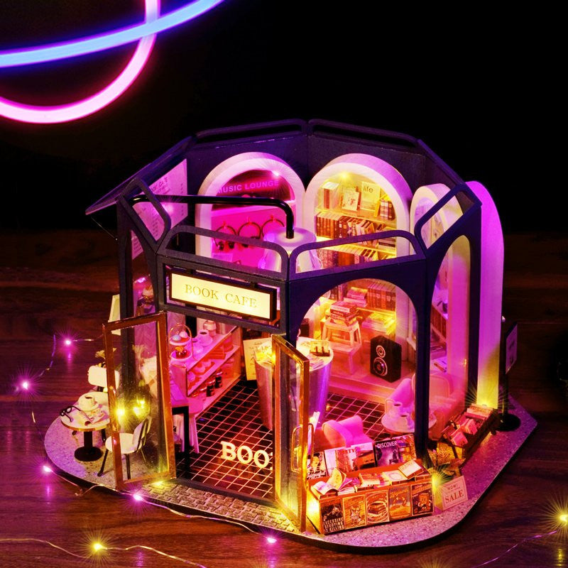 Book Cafe Cute Room Dollhouse CRGD-002