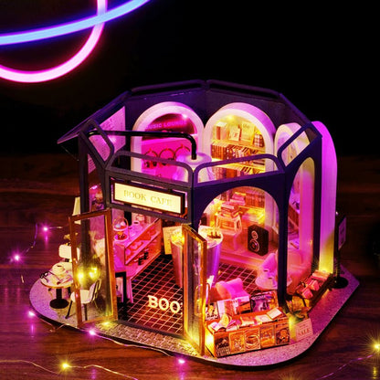 Book Cafe Cute Room Dollhouse CRGD-002