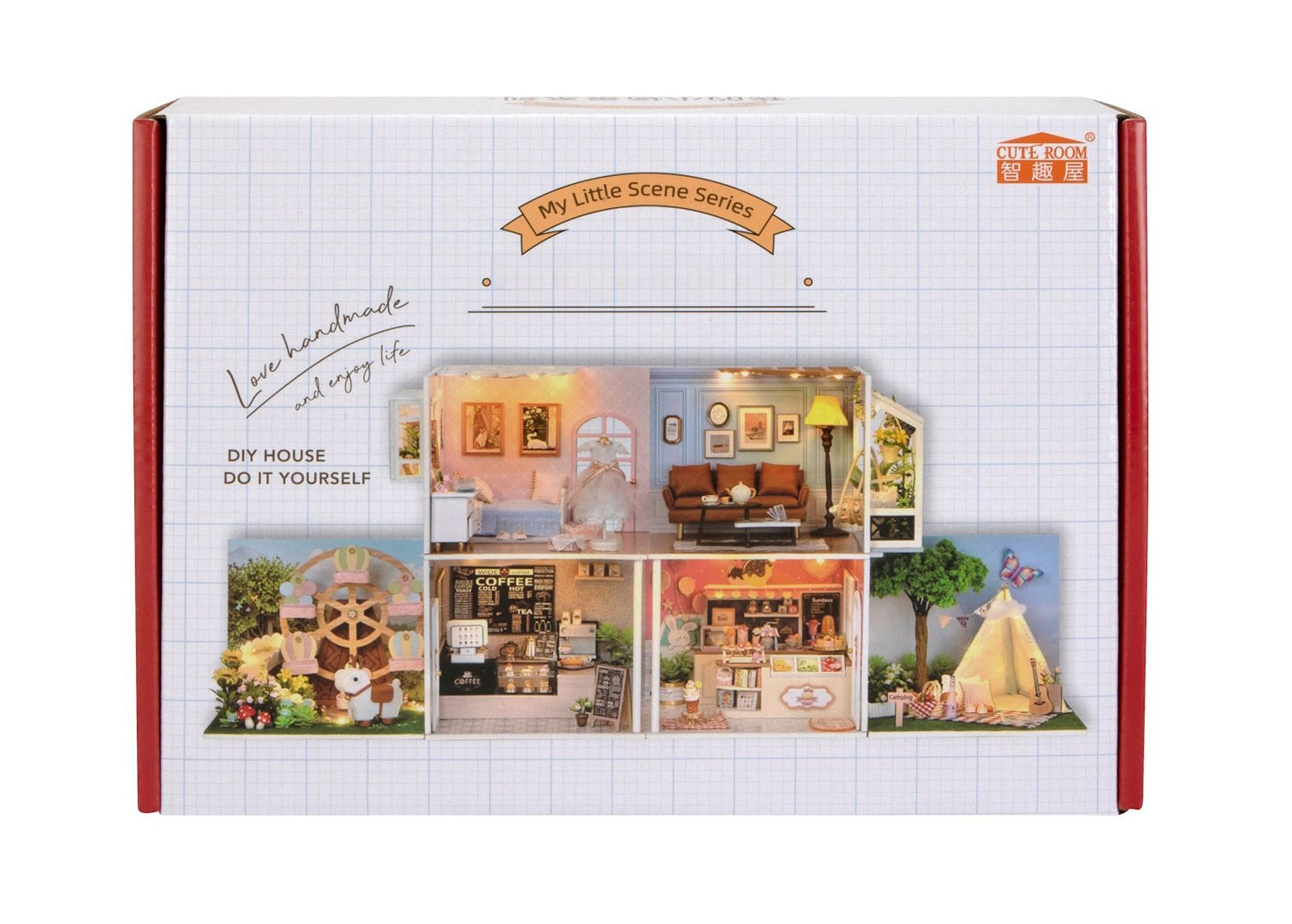 Leisurely Coffee shop Cute Room Dollhouse CRGD-021