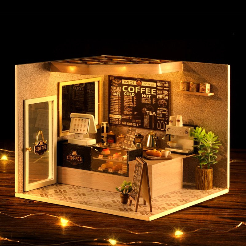 Leisurely Coffee shop Cute Room Dollhouse CRGD-021