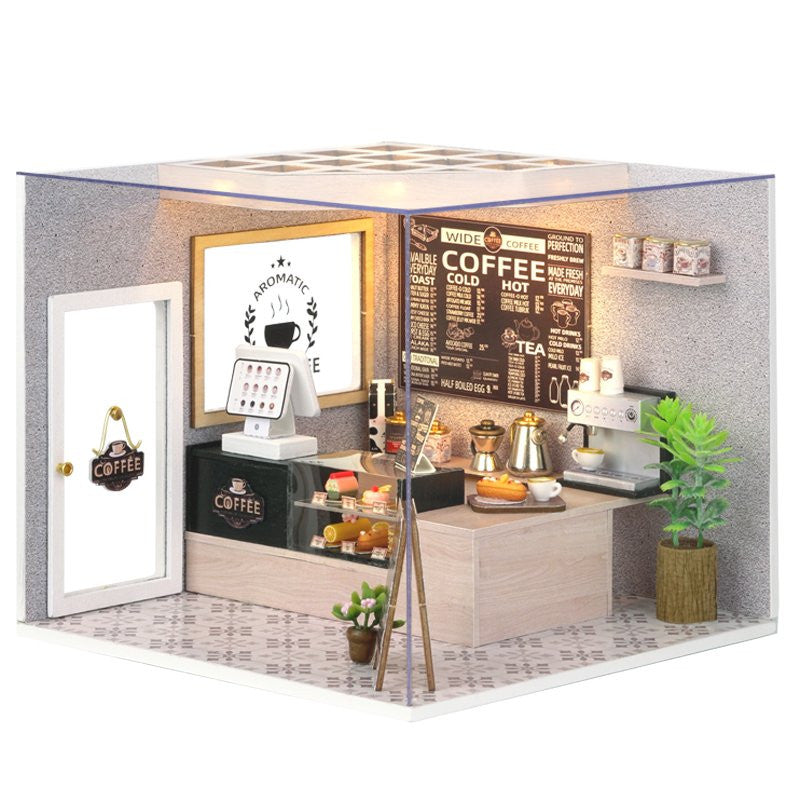 Leisurely Coffee shop Cute Room Dollhouse CRGD-021