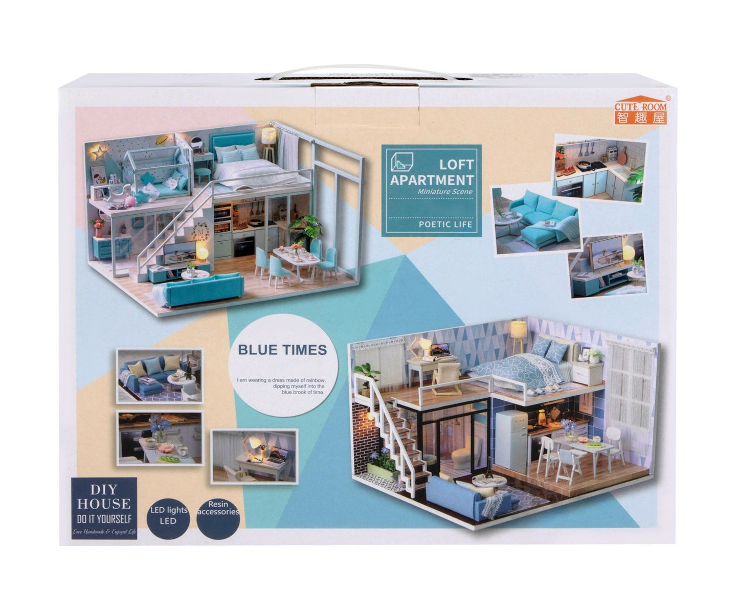 Blue Times Cute Room Dollhouse CRL-023