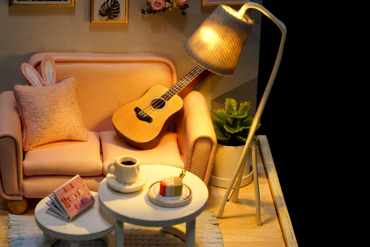 Afternoon Tea Time Cute Room Dollhouse CRQT-025