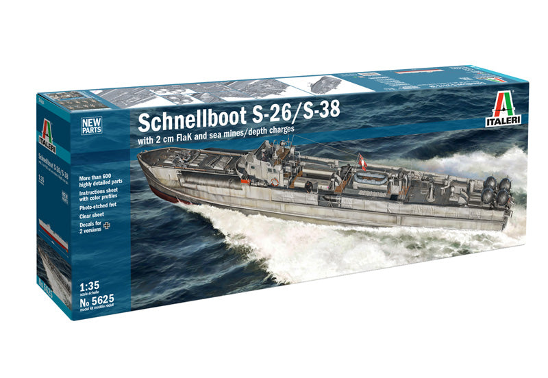 Schnellboot S-26/S-38 - 1/35 Scale - Italeri - IT5625