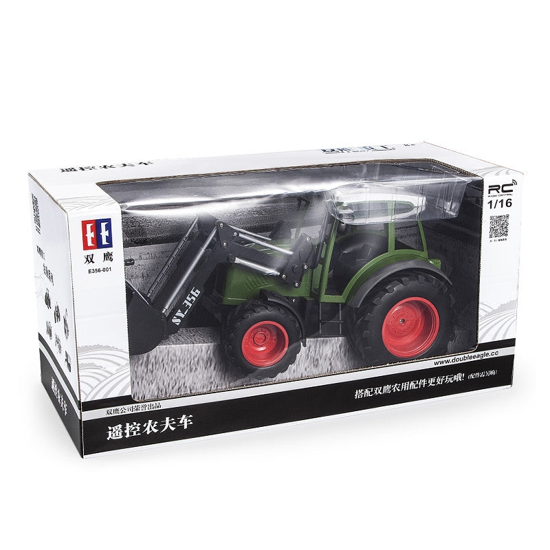 R/C Agricultural Tractor & Bucket (USB Chrg) 1/16 Double Eagle DE356-003C