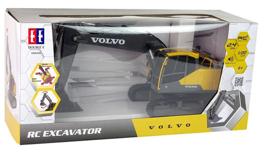 R/C Volvo Excavator w/Battery & USB Charger 1/20 Double Eagle DE588-003C