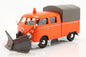 Volkswagen Type 2 (TI) PU with Snowplow Orange - 1/24 Scale - MotorMax - MOT79593