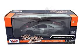 Lamborghini Sesto Elemento Carbon Fiber Grey - 1/24 Scale - MotorMax - MOT79314