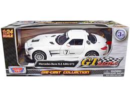 Mercedes-Benz SLS AMG GT3 Racing White #7 - 1/24 Scale - MotorMax - MOT73772