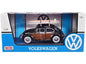 Volkswagen Beetle Woody with 2 Surfboards Black 1966 - 1/24 Scale - MotorMax - MOT79591