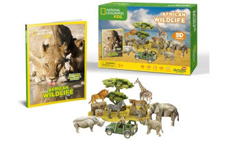 Nat Geo Kids - African Wildlife 69pcs CubicFun CFDS0972H