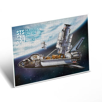 NASA - Hubble Telescope & Shuttle Orbiter 1000pcs CubicFun CFDS1030H