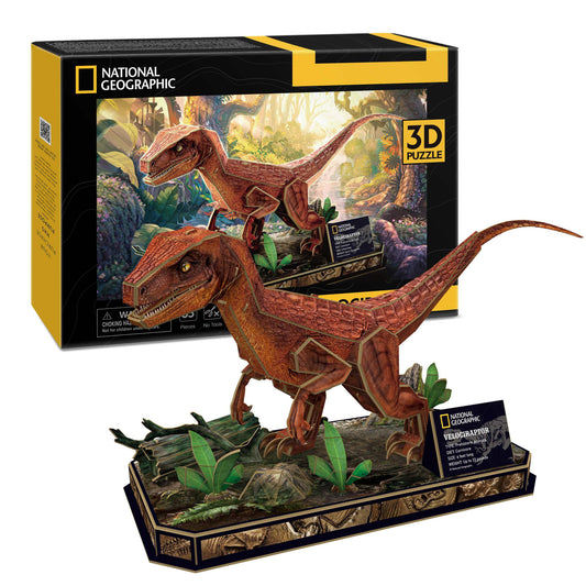 Nat Geo - Velociraptor – 63pcs CubicFun CFDS1053H
