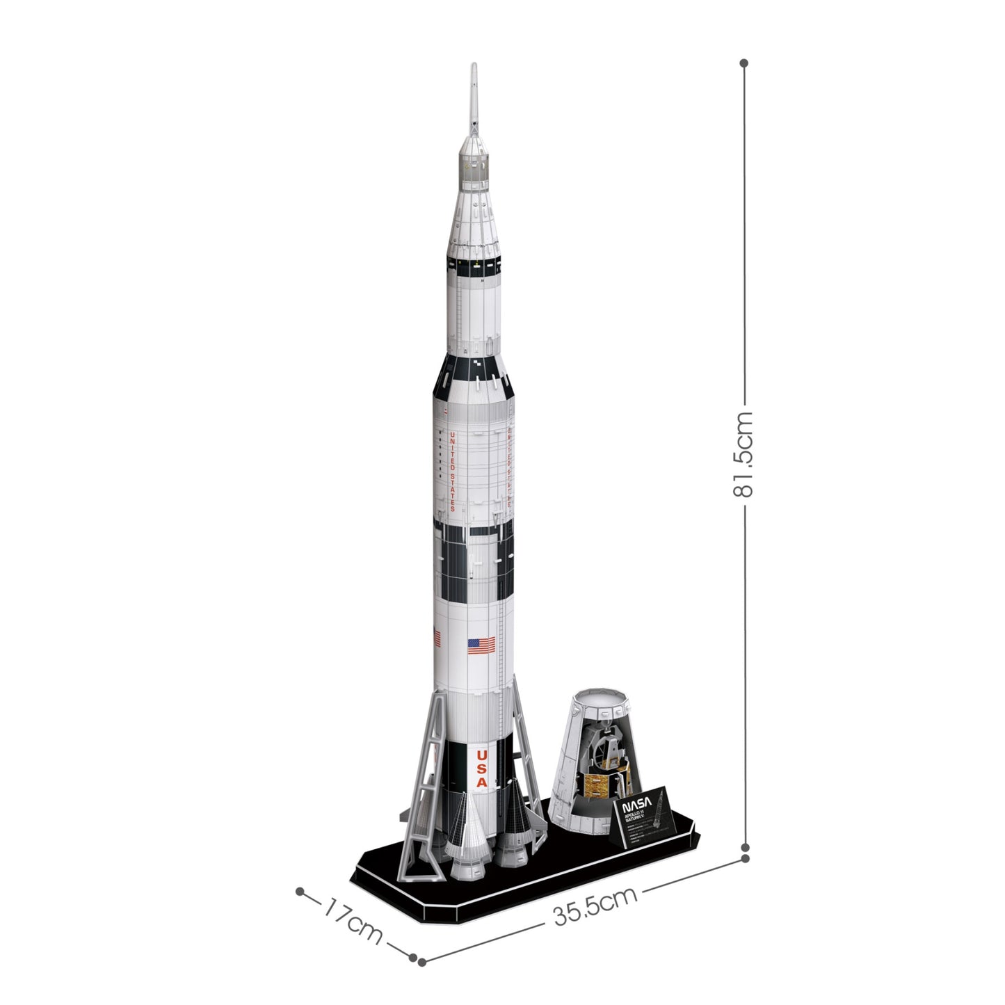 NASA Apollo Saturn V Rocket 136pcs CubicFun CFDS1059H