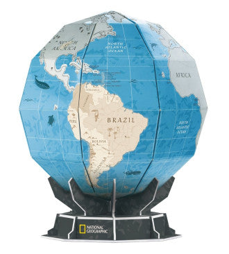 Nat Geo - 3D Scratch Globe 21pcs CubicFun CFDS1082H
