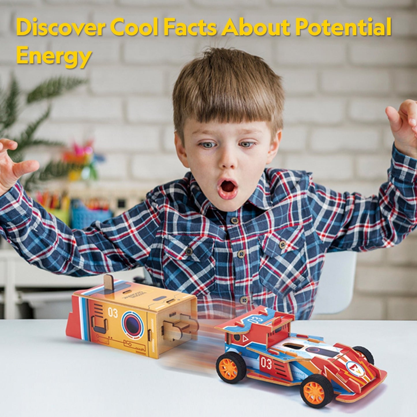 Nat Geo - 2in1 Blast Off Rocket & Racing Car CubicFun CFDS1099H