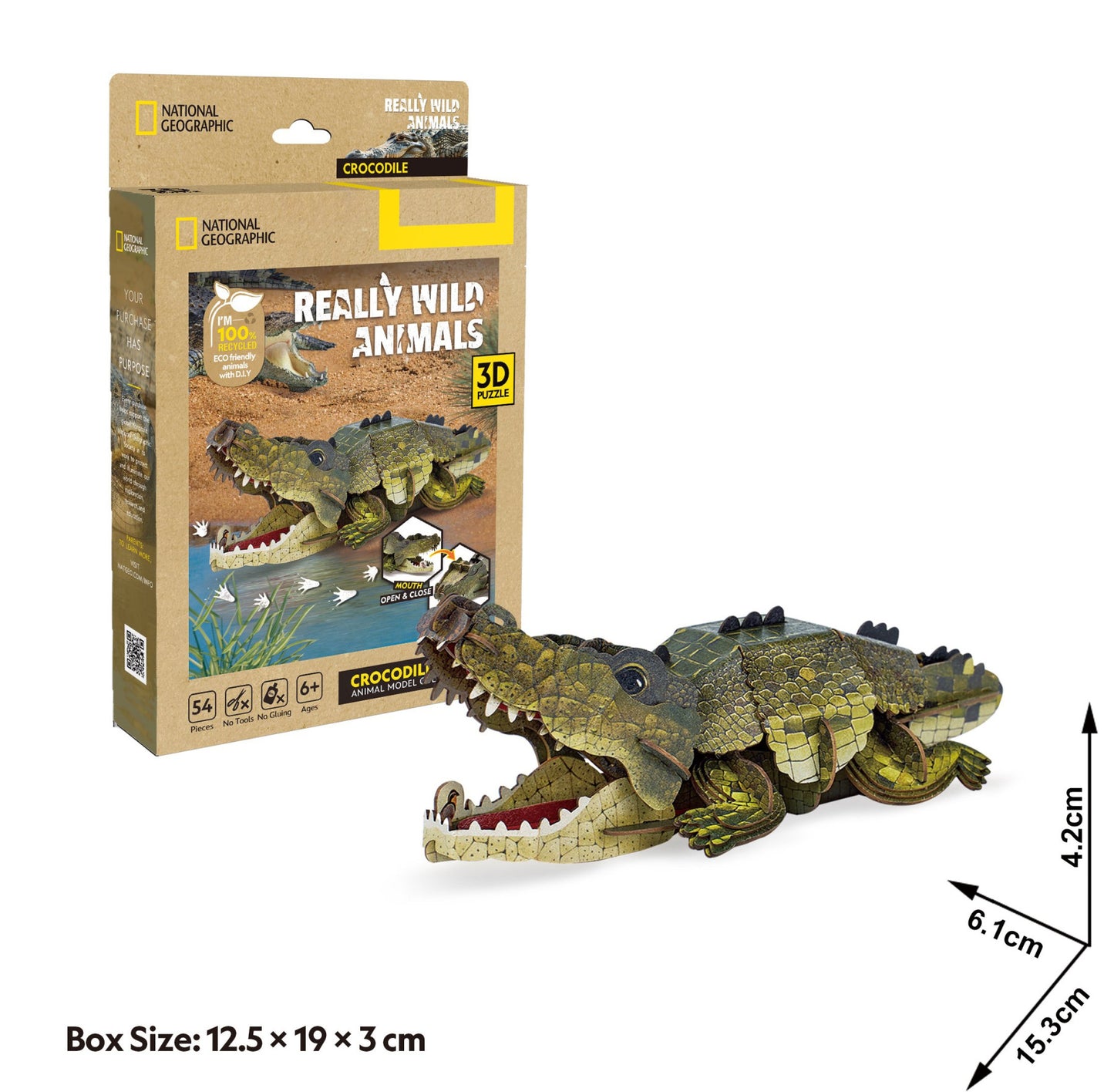 Nat Geo - Crocodile – 54pcs CubicFun CFDS1182H