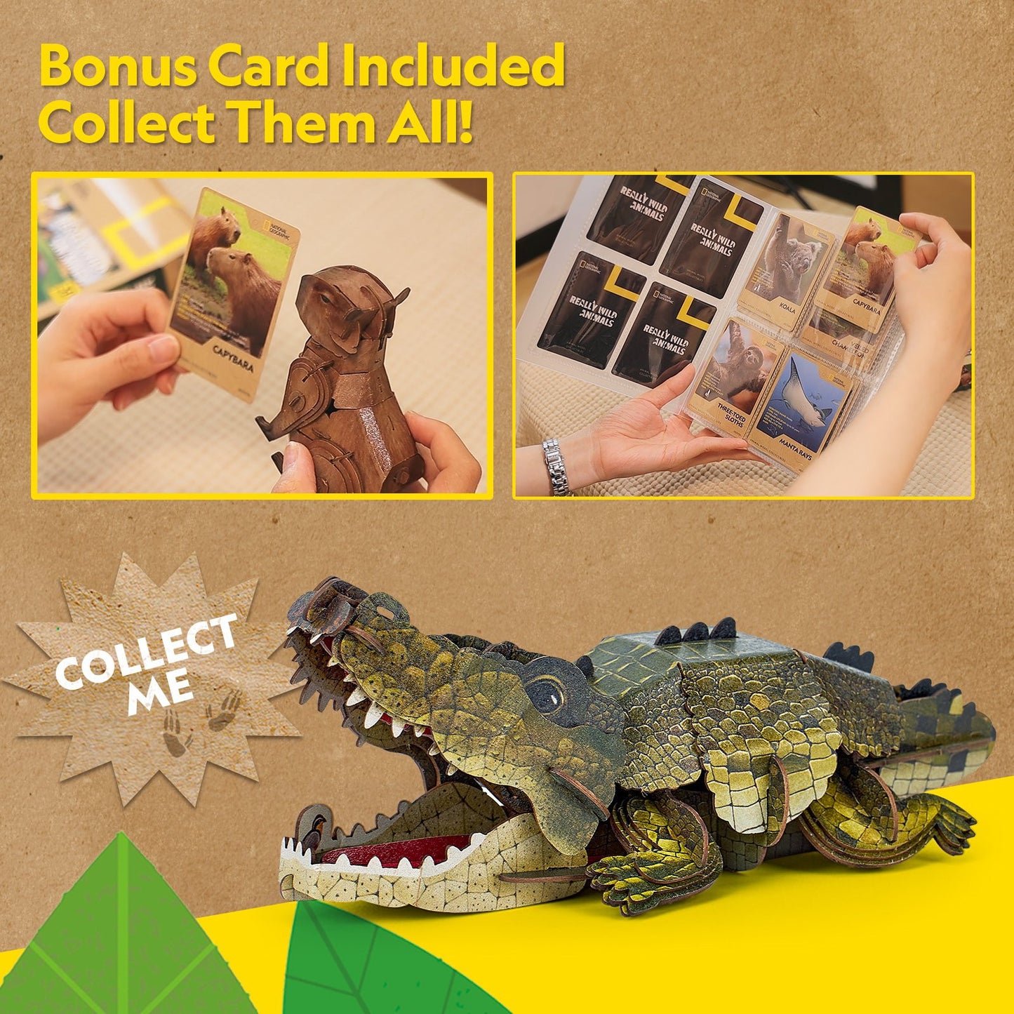 Nat Geo - Crocodile – 54pcs CubicFun CFDS1182H