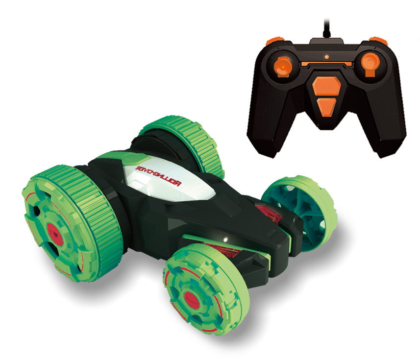 R/C Double Roll Stunt Car & Battery & USB Charger Funny Box FB208004