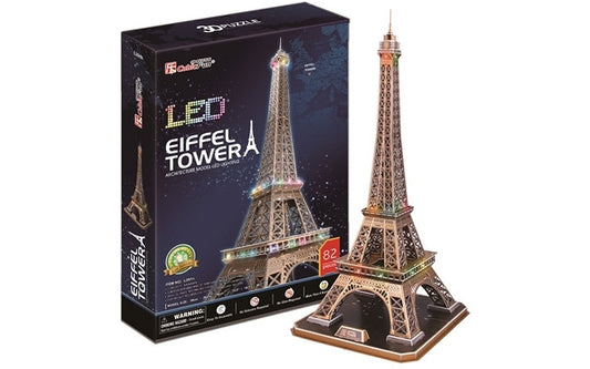 Eiffel Tower (France) 85pcs & LED Unit CubicFun CFL091H