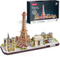 Paris City Line 115pcs & LED Unit CubicFun CFL525H